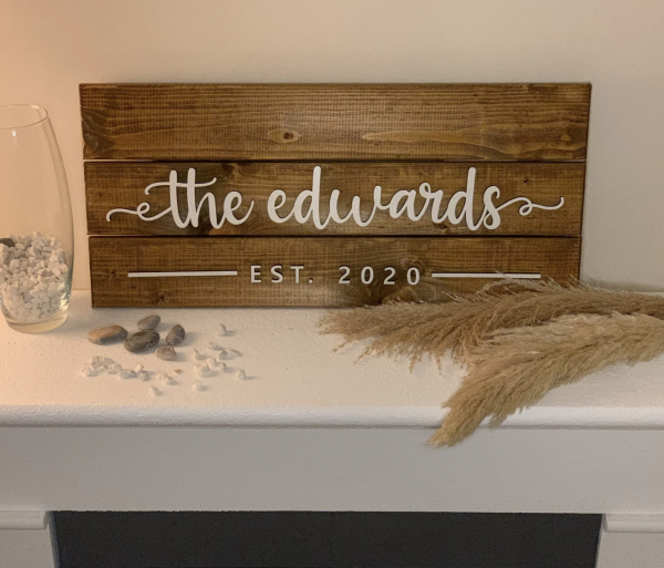 Signe en bois personnalisé